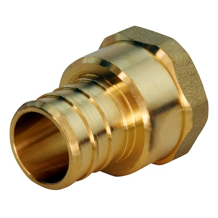 PEX Barb 3/4 In. X 1/2 In. Brass Female Pipe Thread Adapter